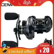 CEMREO Рыболовная катушка для приманки с двойным управлением, тормозная морская вода, 8 кг, максимальная скорость, 7,2: 1, Рыболовная катушка 13+ 1BB 12,8 г, катушка