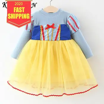 

Keelorn Girls Pincess Dress 2020 New Brand Girl Party Dress Snow White Costume Kids Elegant Dresses Prom Dress Children Clothing