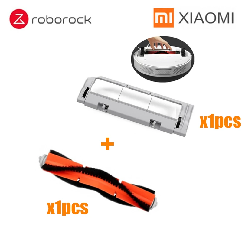 2p Подходит для xiaomi roborock s50 аксессуары xiaomi Робот Запчасти для пылесоса комплекты основная щетка+ фильтр+ Боковая щетка+ Швабра - Цвет: 2p