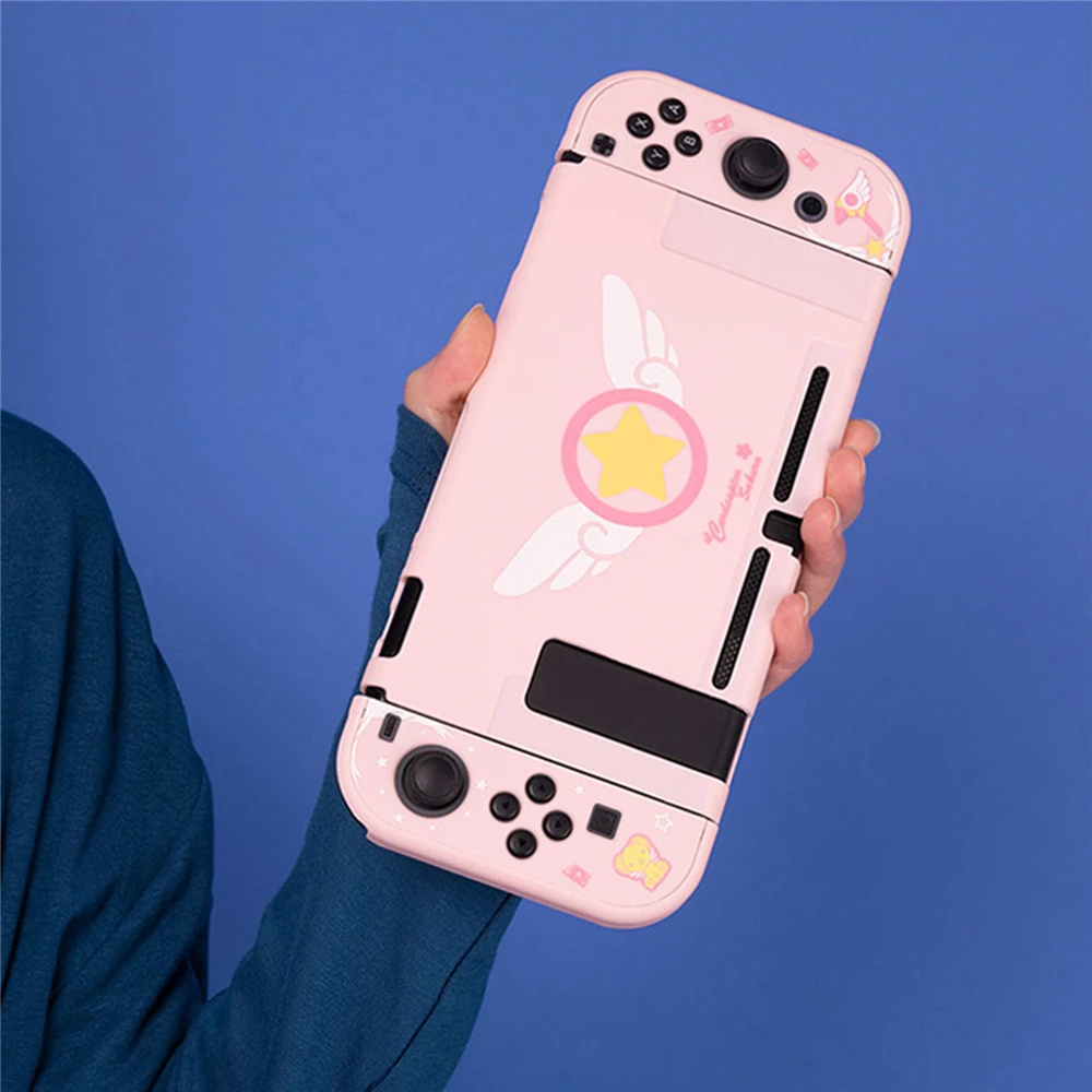 Joy-Con чехол Kawaii Cat розовый защитный корпус крышка Набор для Nintendo переключатель игровой консоли запасные части