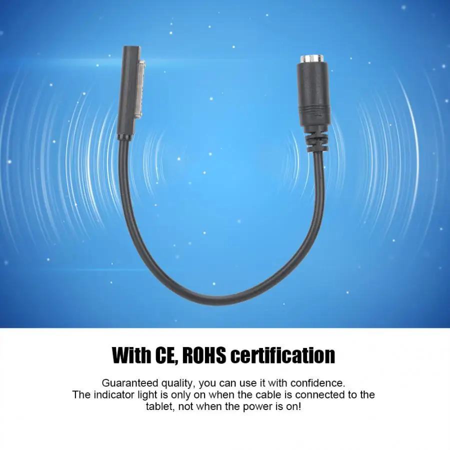 20 см/7,9 дюйма DC 5,5x2,1 мм зарядный кабель для microsoft Surface 2/Surface RT/Surface PRO power Line