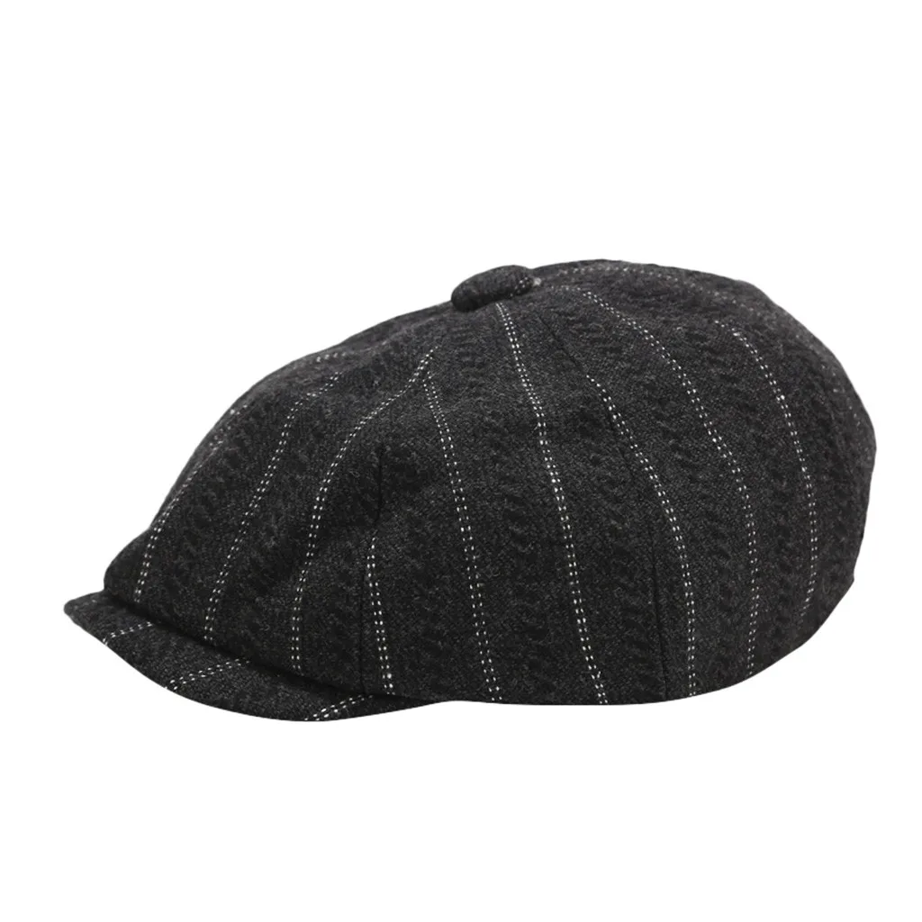 Классическая шапка для мужчин и женщин, шапка для мальчиков, кепка для мальчиков, кепка для вождения, плоская кепка для девочек, шапочки, шапочки для девочек, boina hombre, peaky Blinder, качество& 24 - Цвет: Dark Gray