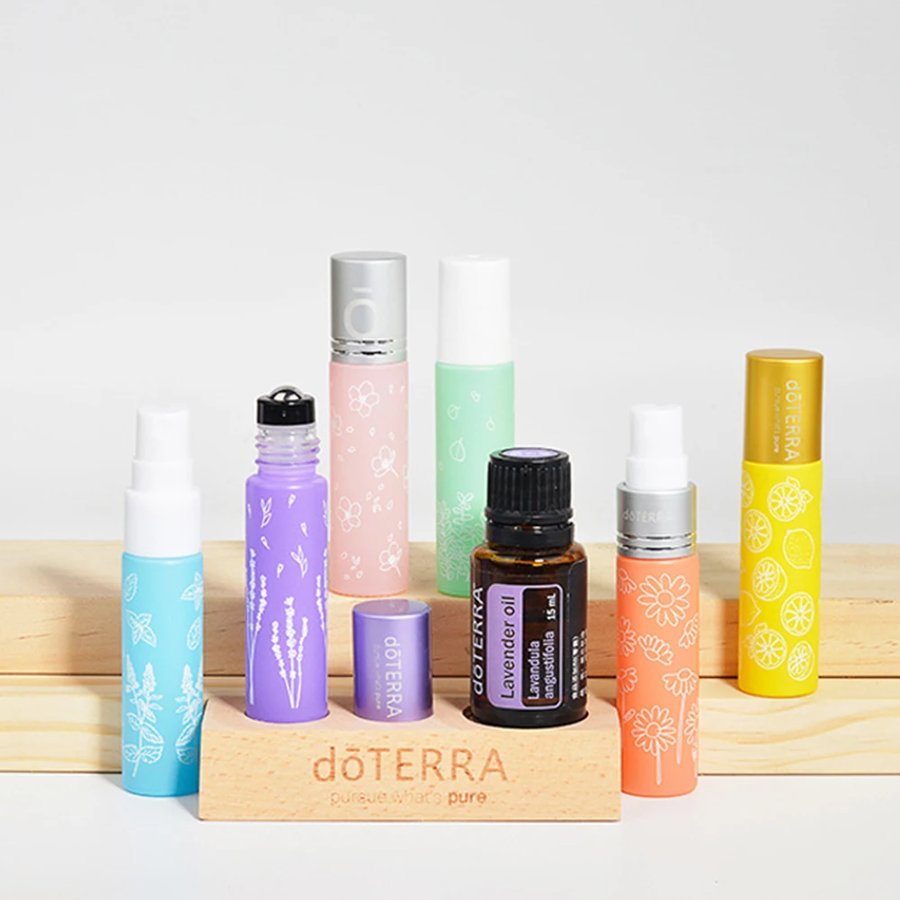 

6Pcs Mini Plating Glass Ball Perfume Essential Oil Bottle Muti-color Stainless Steel Ball Massage Eye Cream Perfume Can Hold Emp