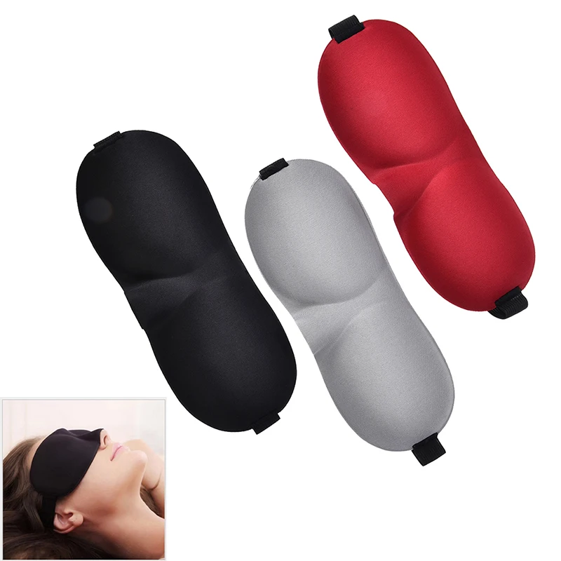 1Pcs Soft Blindfold Travel Eyepatch 3D Sleep Mask Natural Sleeping Eye Mask Eyeshade Cover Shade Eye Patch Women Men