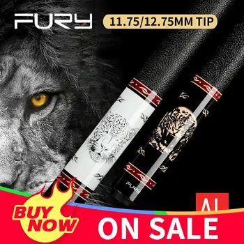 

FURY AL Billiard Pool Cue Stick with Case Ergonomic Design North American Maple Billiard Cue Kit 11.75mm 12.75mm Tip Cue