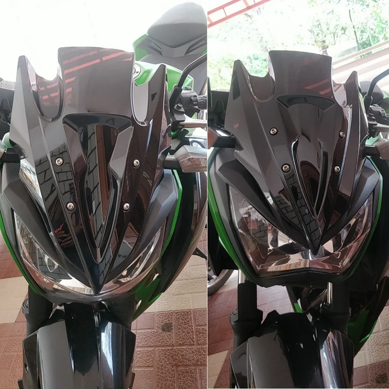 Лобовое стекло для Kawasaki Z250 Z300 Z 250 300 2013 2013- двойной пузырь ветрового стекла ветровые дефлекторы аксессуары для мотоциклов