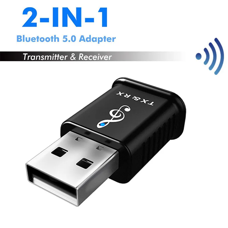 Tonbux Мини Bluetooth 5,0 приемник музыкальный аудио передатчик стерео Bluetooth передатчик для ТВ ПК Автомобильный USB беспроводной адаптер