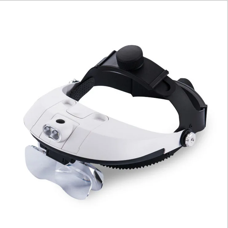 Optical Lens Head-mounted LED Magnifier 5X Magnification Effect For Repairing Experimental Surgery