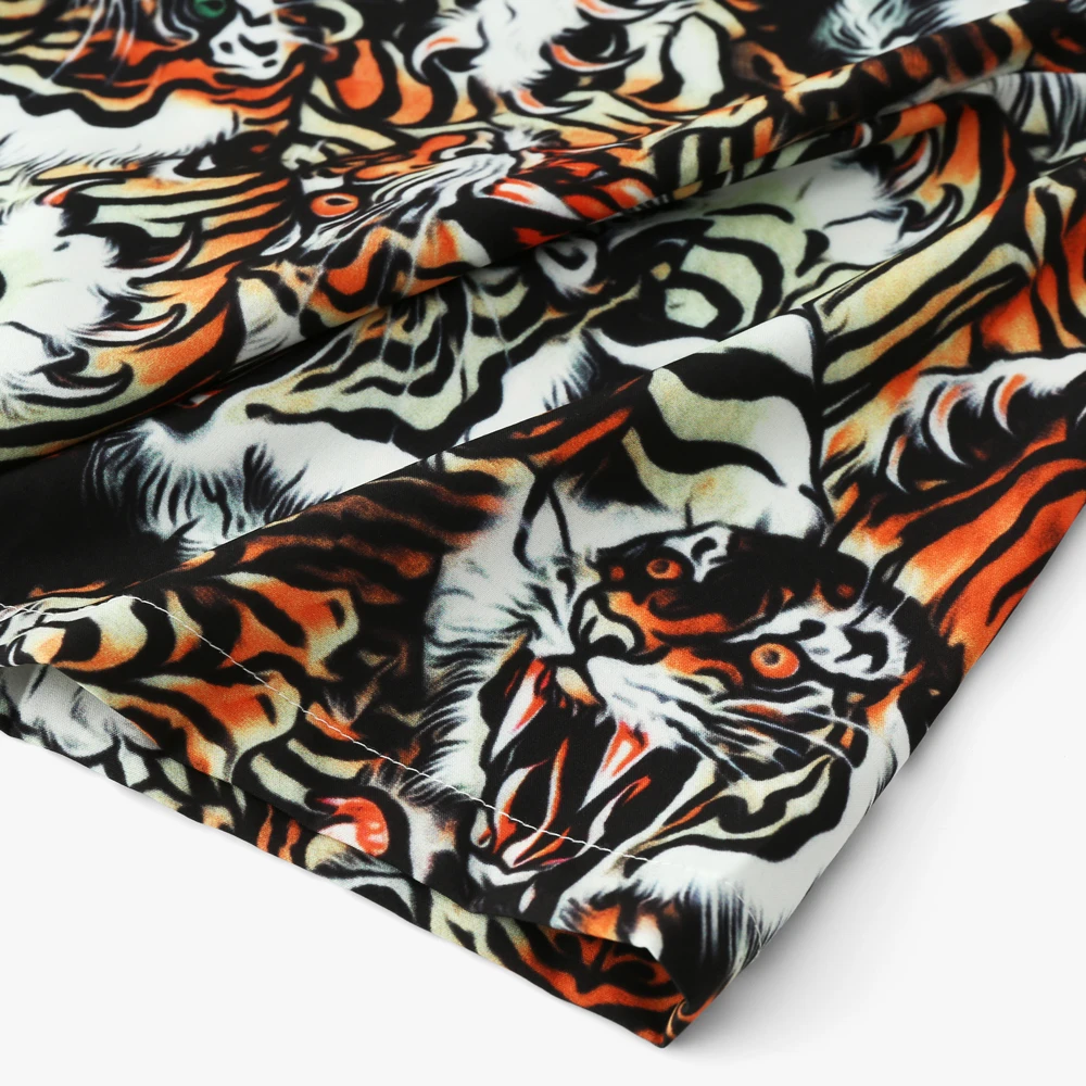 OSCN7 Повседневная Мужская Уличная рубашка с коротким рукавом и принтом модель 2020