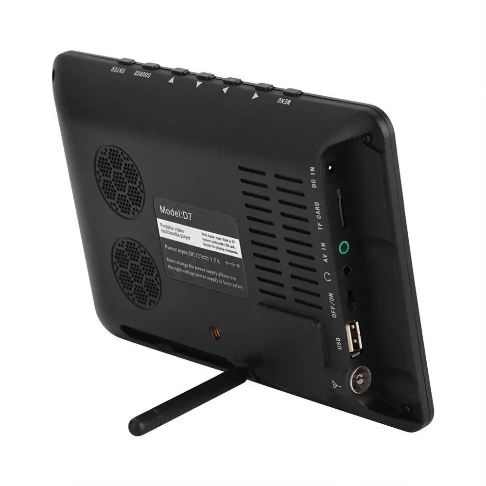 Для LEADSTAR ISDB-T 7 дюймов перезаряжаемый цифровой цветной ТВ-плеер TFT-LED экран с европейской вилкой