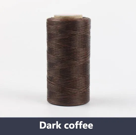 Dark coffee 0,8 мм, 260 метров/рулон, обтекаемый вощеный хлопковый шнур, нить для изготовления ювелирных изделий, бисер, Проволочная веревка для браслета/ожерелья, фурнитура - Цвет: Dark coffee
