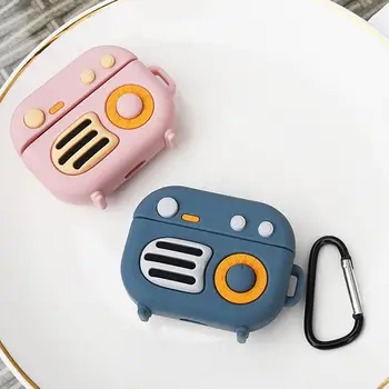 

Cartoon Radio Shape Wireless Earphone Silicone Protective Cover for AirPods Pro