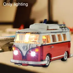 Jeu de construction pour enfants, jeu de créateur, briques, Van, blocs de construction, cadeau, pour Lergo lumière LED et 10220, K3D8, nouveauté 21001 