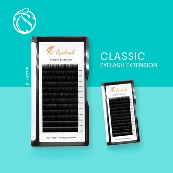 

Eyelash Extension Makeup 8-14mm Mix Individual Eyelash High Quality Natural Soft Synthetic Mink Classical Eyelash Extension
