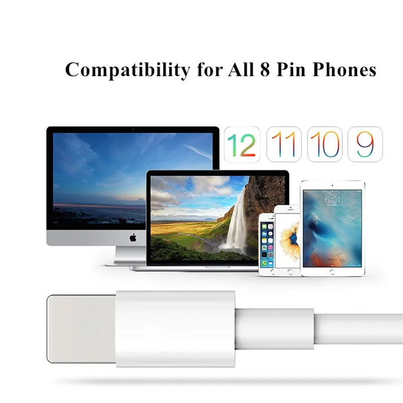 Usb-кабель для iPhone 7 кабель Xs Max XR X 8 6 Plus 6s 5s SE для iPad 2.1A кабели быстрой зарядки мобильный провод для зарядного устройства данных
