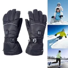 Electric Heated Gloves Heat Insulated Thermal Adjustable temperature Hand Warm New