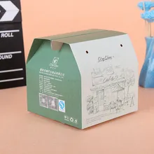 Крафт-бумажная природная коричневая упаковочная коробка для тортов и печенья, пользовательские красивые картонные коробки для упаковки чая- PX11241