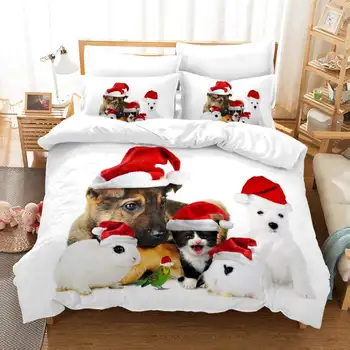 

Dropshipping Bedding Set 3D Printed Christmas Gift Duvet Cover Home Textiles for Adults Bedclothes with Pillowcas B003