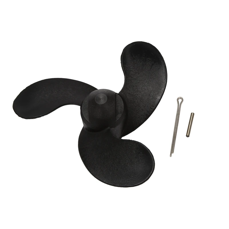 

3 Black Leaves Marine Outboard Propeller for Mercury/Nissan/Tohatsu 3.5/2.5HP 47.05mm(Diameter) x 78.05mm(Pitch)