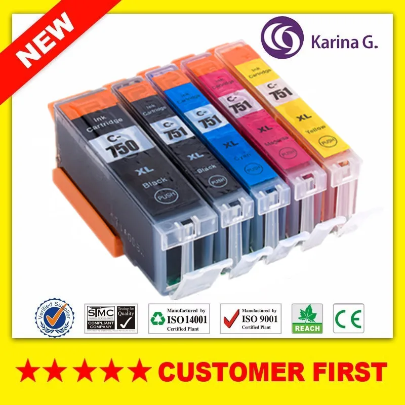 Картридж совместимый с Canon PGI750 CLI751 для PIXMA MG6370 MG7170 MG7570 IP8770 и т. д. | Компьютеры офис
