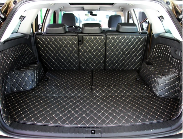 Tapis de haute qualité! Tapis de coffre de voiture en cuir, adapté sur  mesure, spécial pour Skoda kodiaq7 sièges - AliExpress