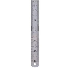 Règle droite à Double face en acier inoxydable, outil de mesure, 15cm 6 pouces, accessoires scolaires de bureau, cadeaux pour enfants