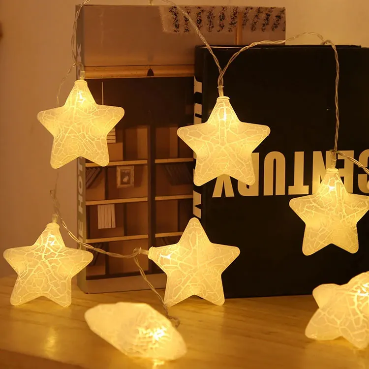 BRELONGled crack star lights string Christmas wedding holiday lights ins wind starry string lights