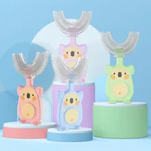 Brosse à dents pour bébé de 2 à 12 ans, accessoire de nettoyage buccal, en Silicone souple de qualité alimentaire, 1 pièce 