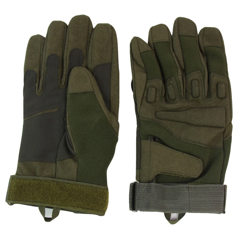 Green Военные тактические перчатки, полный палец, охотничьи, мотоциклетные, велосипедные, гоночные, для верховой езды, рабочие мужские перчатки, варежки для спорта на открытом воздухе - Цвет: Green