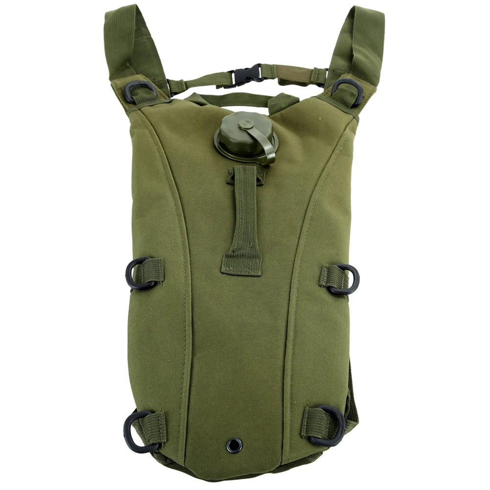 2.5L/3L Тактический Открытый гидратационный водный рюкзак, водонепроницаемая сумка с мочевым пузырем для пеших прогулок, скалолазания, верховой езды, 6 цветов - Цвет: 3L Army Green