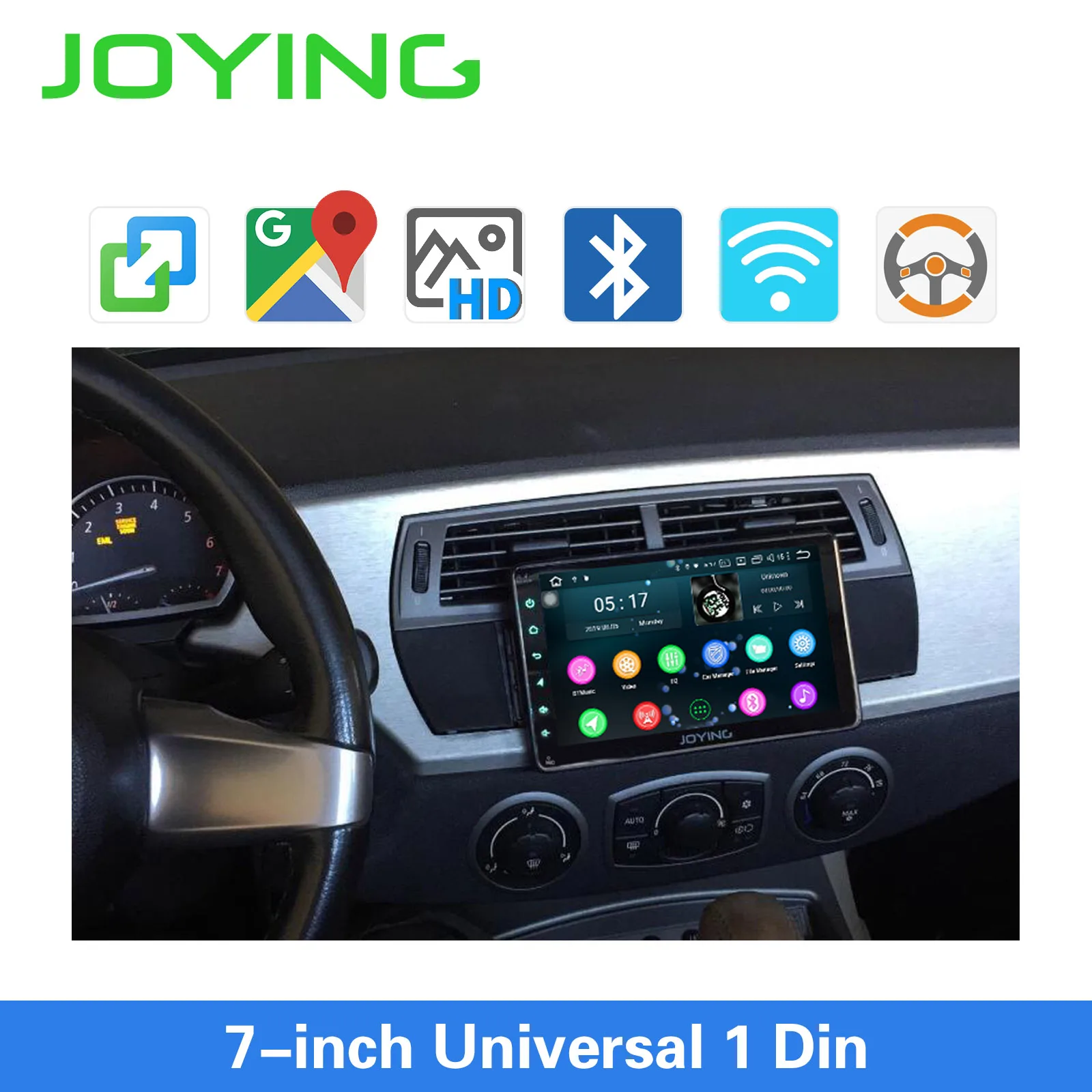 Joying Android 8 1 Авторадио автомобиля один DIN 7 ''головное устройство HD мультимедиа