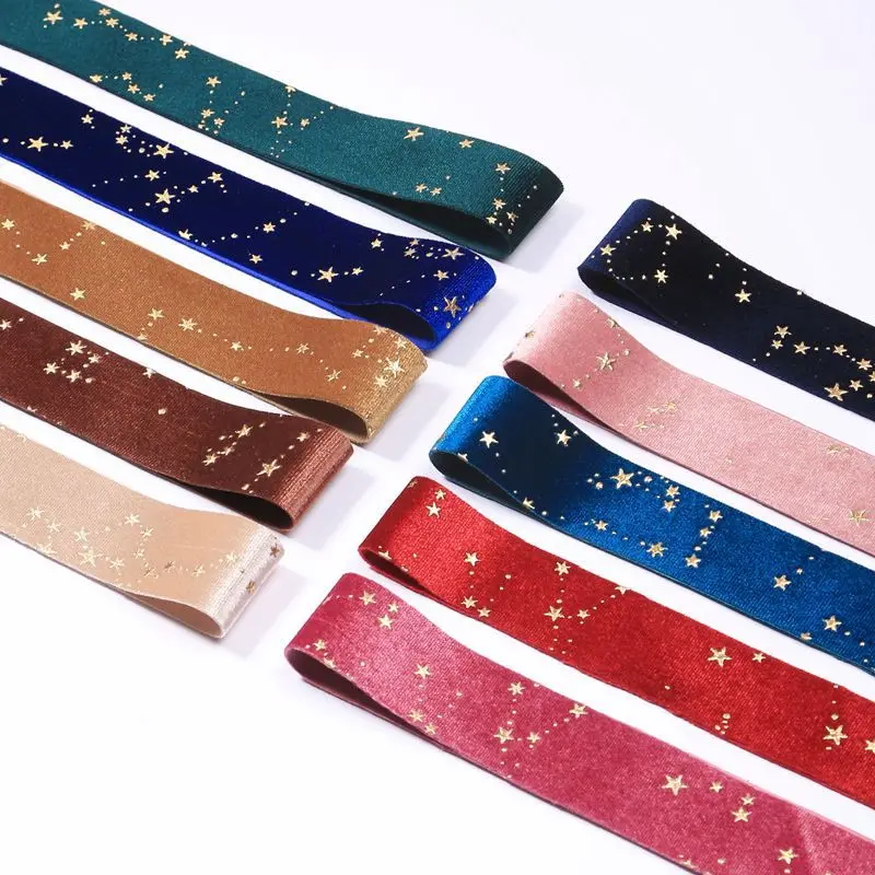 

Kewgarden 25 мм 38 мм 1 "1,5" бархатные бронзирующие метеоритные ленты бант для волос «сделай сам»-галстук аксессуары для рукоделия шитье 10 ярдов