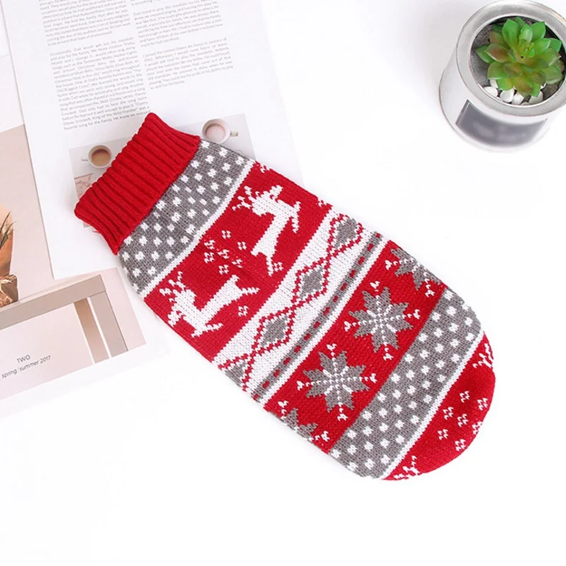

Pet Autumn And Winter Outfits Small And Medium Dogs Warm Accessories Elk Sweater For Christmas