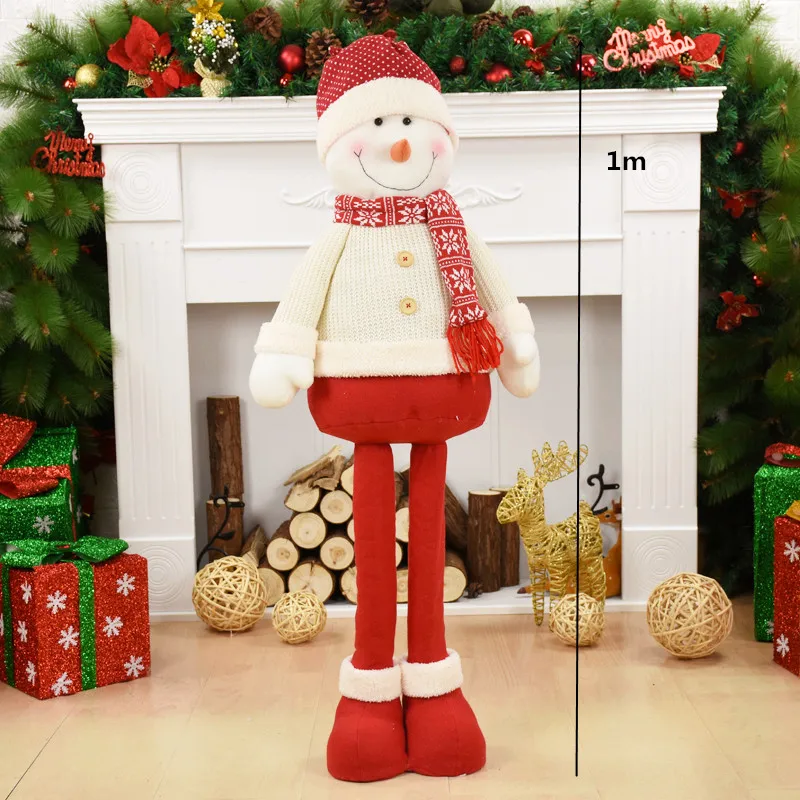 Рождественское украшение Санта Клаус Снеговик олень кукла украшения кулон Рождественский подарок на год Regalos De Navidad для дома - Цвет: 20902Snowman