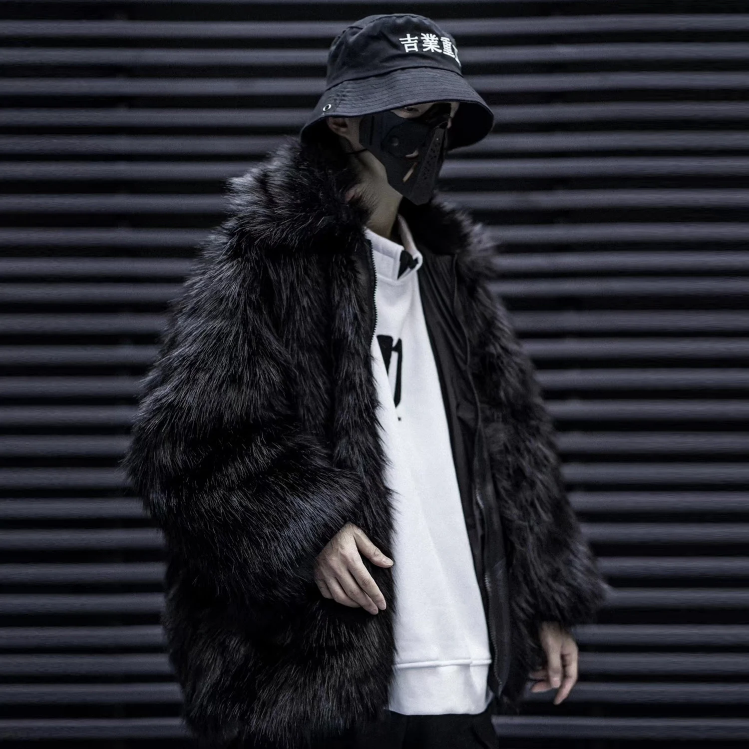 AELFRIC, пальто в стиле хип-хоп, имитация норки, для мужчин,, зимняя повседневная Толстая стеганая куртка, пальто, Harajuku, модная уличная одежда, мужские парки