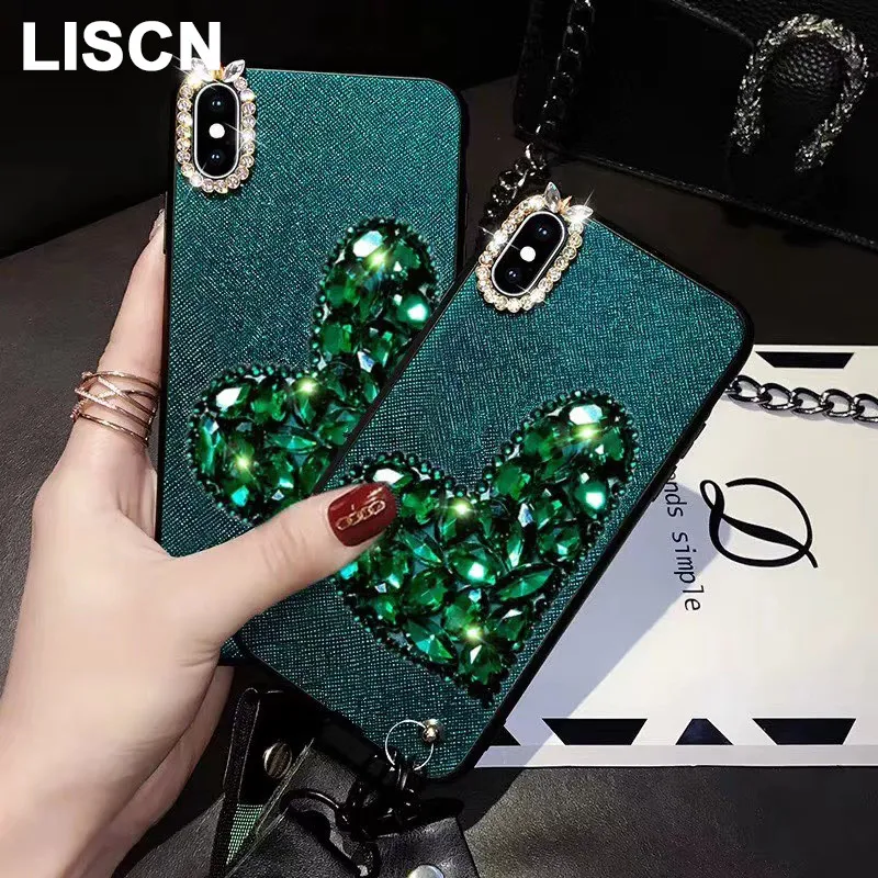 

Love Diamond Phone Case For Huawei Mate 20 10 30 P20 P30 Lite Pro Nova 4 4e 5 5i Maimang 6 7 Honor 8X 10 Play 7A Enjoy 8 Y5 2018