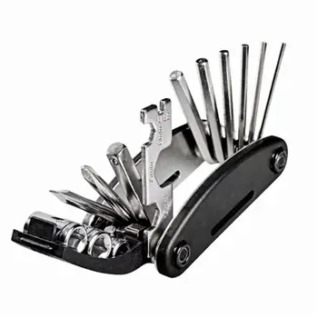 

15 In 1 Bicycle Repair Tool Bike Pocket Multi Function Folding Tool Mountain Bike Tire Repair Kit Combination Repair