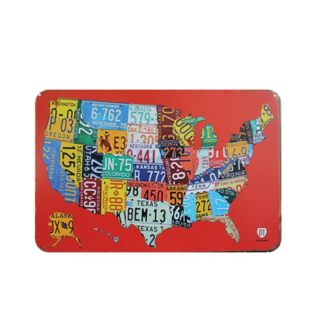 type 16 Bars Clothing Stores Home Furnishings Wall 1-17 Retro Bar, Decorations As Picture Iron Paintings - Цвет: type 16