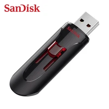 SanDisk CZ600 USB флэш-накопитель 32 Гб USB 3,0 Флешка 16 Гб 64 Гб 128 ГБ 256 ГБ выдвижной флеш-накопитель высокоскоростной u-диск