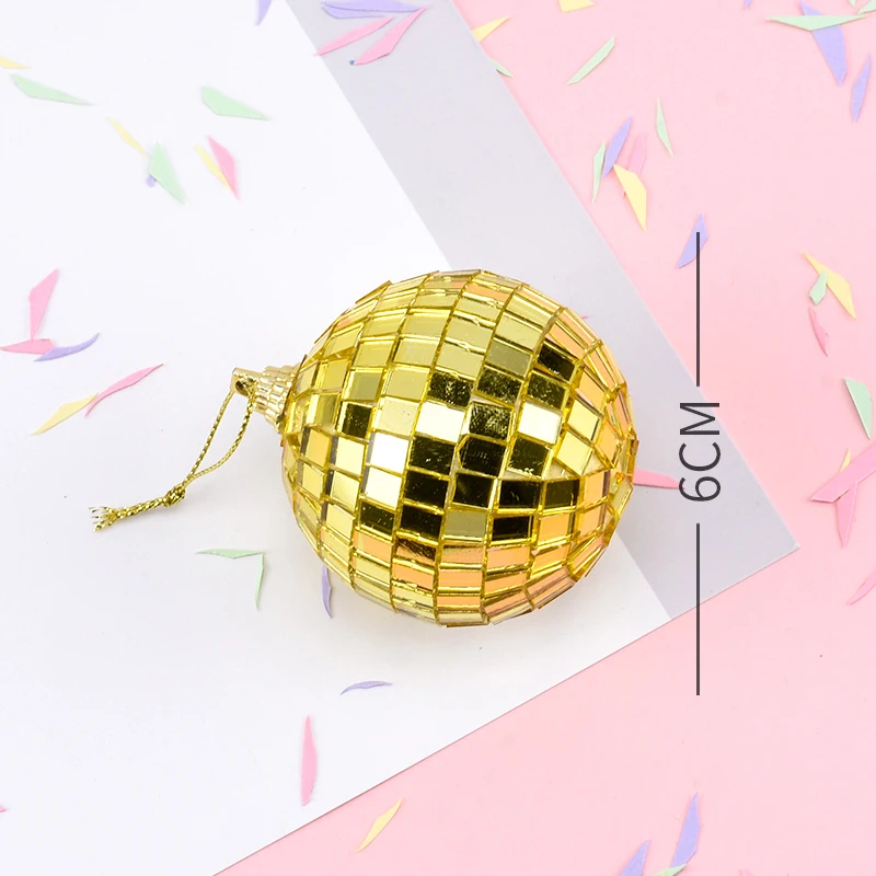 gold 5cm 1pcs Cakelove глянцевый золотистый Серебристый розовые шарики зеркальный шар торт Топпер десерт украшение для девочки день рождения прекрасные подарки - Цвет: gold 5cm 1pcs