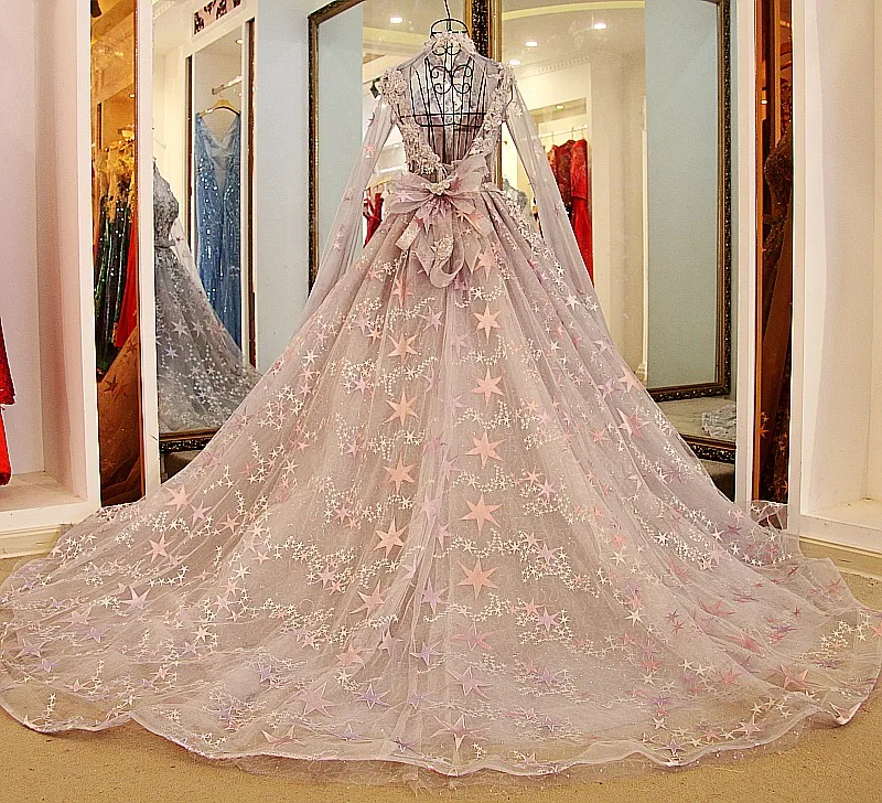 Vestido De Novia, свадебное платье с высоким воротником и длинным рукавом, высококачественное свадебное платье принцессы для невесты, милое романтичное кружевное свадебное платье с цветочным рисунком