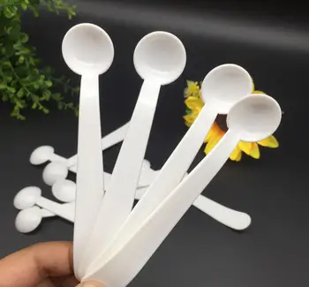 

2g Measuring Spoons Professional White Plastic Scoops for Food/Milk/Washing Powder/Measuring Spoons SN3081