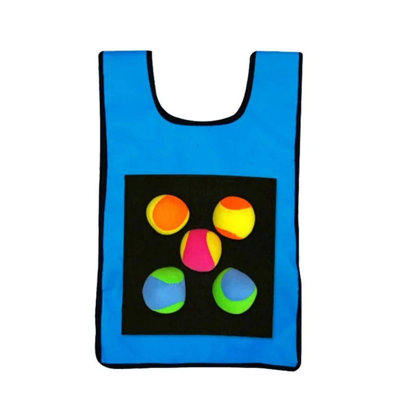 BMDT-Dodgeball Game Vests with Dodgeball Balls Sticky Ball Vest for Kids Outdoor Garden Activity | Спорт и развлечения