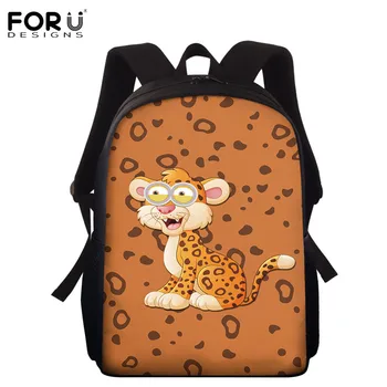 

FORUDESIGNS Kid's Backpack 3D Cute Kawaii Dog/Tiger Pattern Comfortable Middle School Backpack for Students Girls Shoulder Bags