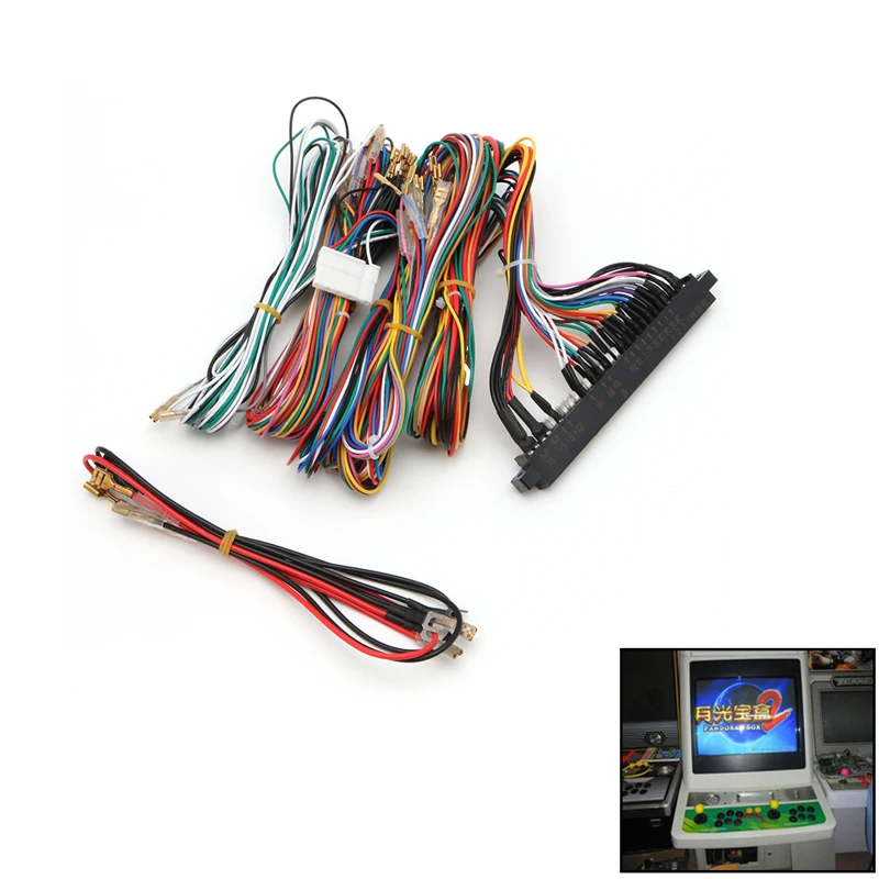 Аркада Jamma доска машина жгуты проводки 60 в 1 жгут аркадные части DIY Kit Прямая поставка 11