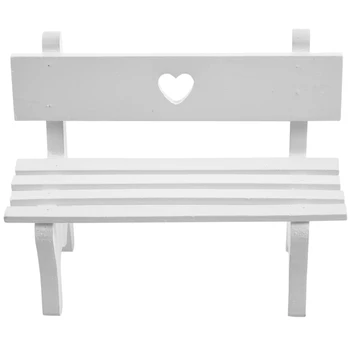 

Mini Fairy Garden Wooden Chair Bench Model Wedding Doll House Decor Kids Gift