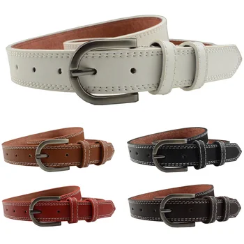 

Unisex Men Women Retro Pin Buckle Belt Faux Leather Jeans Business Waistband HGBLT0331