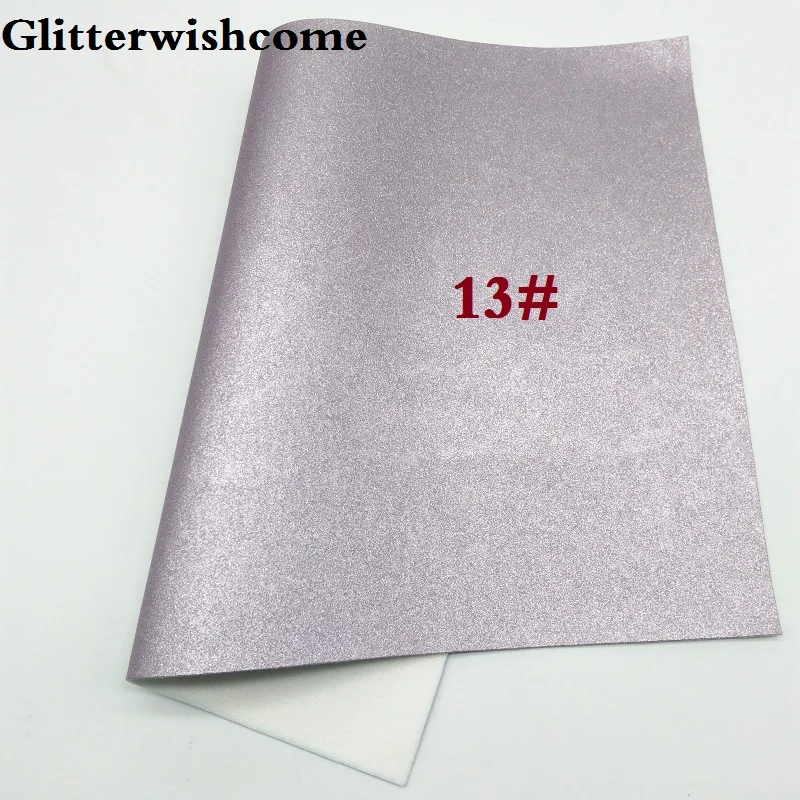 Glitterwishcome 21X29 см А4 Размер синтетическая кожа, металлическая кожа, искусственный винил из искусственной кожи для бантов, GM051A - Цвет: 13