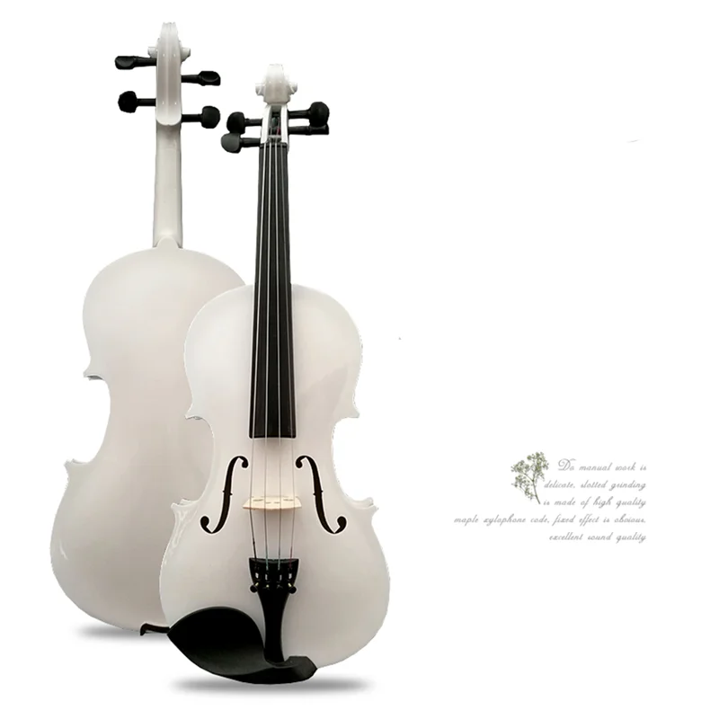 Musical de Violino Branca Instrumento Artesanato Manual Peça 1 - 4 Cor - Image 2