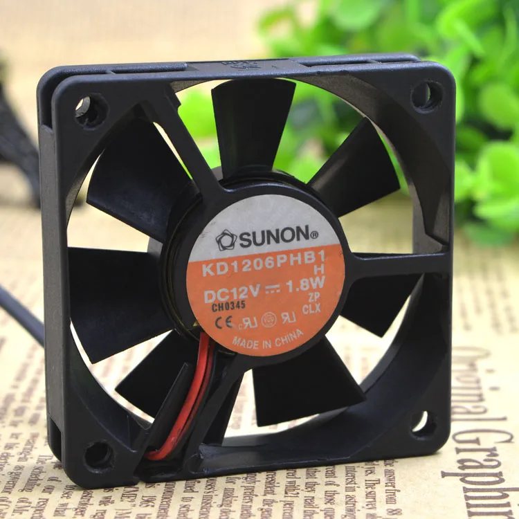 6 6 см 6015 12V 1,9 W KD1206PHB1 защиты электродвигателя Вентилятор охлаждения
